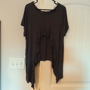 Grey Pol top with back detail!